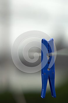 Blue clothpin