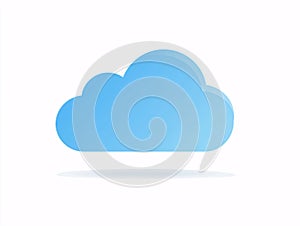 Blue Cloud Computing Storage Technology Icon