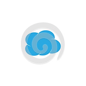 Blue Cloud Logo vector icon design