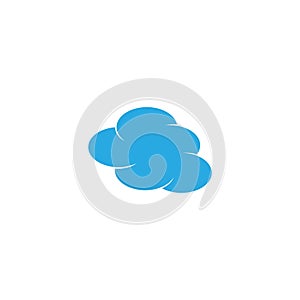 Blue Cloud Logo vector icon design