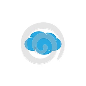 Blue Cloud Logo vector icon design