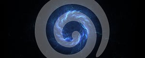 Blue clouds vortex energy background