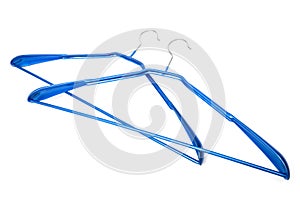Blue coat hanger