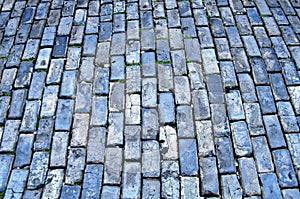 Blue cobblestone photo