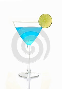 Blue cocktail