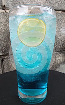 Blue cocktail