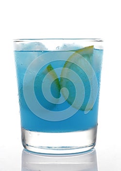 Blue cocktail Lemon