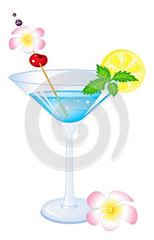 Blue cocktail