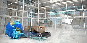 Composite image of blue codes