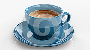 The blue coffee cup.AI generated image