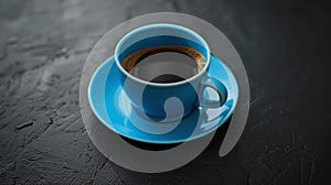 The Blue Coffee Cup.AI generated image