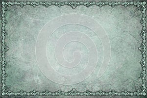 Blue Cogs and Gears Background Border