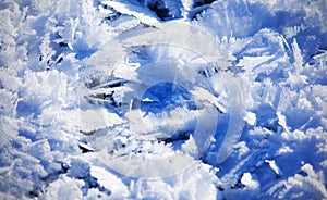 Blue Cold Ice Sheet Background Texture