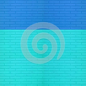 Blue  color brick wall texture for graphic background images