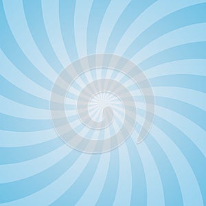 Blue color circle swirl burst background.