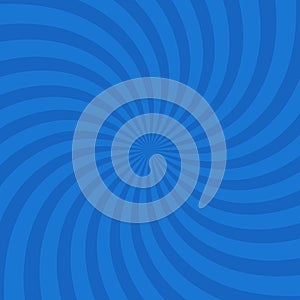blue color circle swirl burst background. Vector