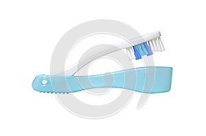 Blue Color Folding Travel Toothbrush