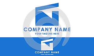 Blue Color Simple Film Clap Logo Design