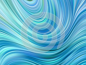 Blue color water Abstract smooth wave. Curve flow motion. Vector illustration