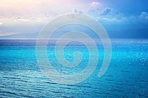 Blue colorful gradient background with noise texture