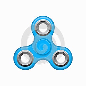 Blue colorful spinner on a white background.