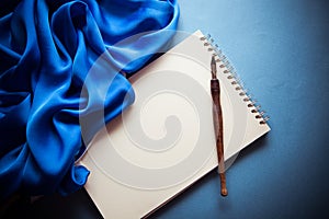 Blue colors vintage background photo