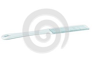 Blue comb isolated on white