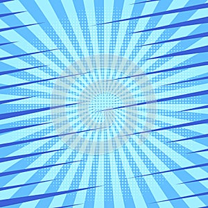 Blue comic abstract background