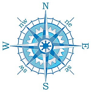 Blue compass