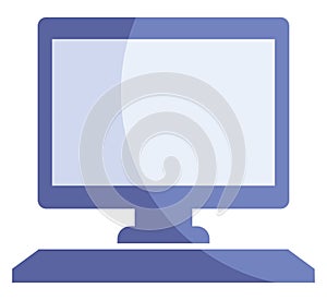 Blue computer, icon