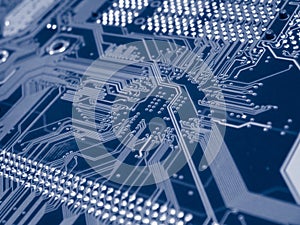 Blue Computer Mainboard