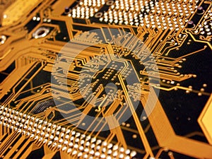 Blue Computer Mainboard