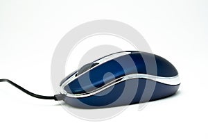 Blue computer mouse