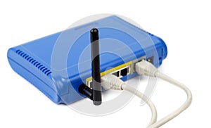 Blue Connected Router