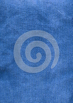 Blue Corduroy Fabric Detail photo