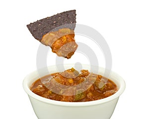 Blue Corn Tortilla Chip and Salsa photo