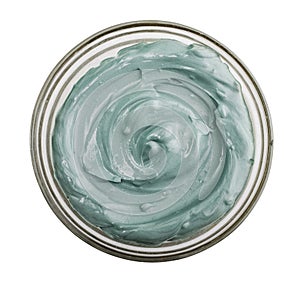 Blue cosmetic clay