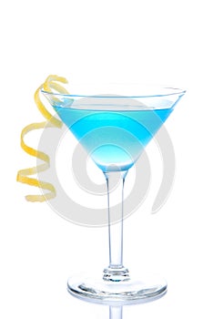 Blue Cosmopolitan cocktail