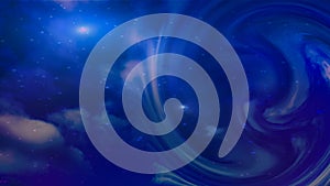 Blue Cosmos Deep Space Beem Abstract Background