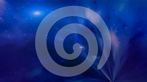 Blue Cosmos Deep Space Beem Abstract Background