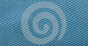 Blue cotton fabric with an interesting pattern