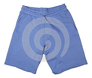 blue cotton shorts