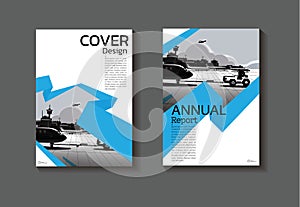 Blue cover design abstract background book cover Brochure  template,annual report, magazine and flyer layout Vector a4