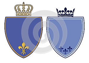 Blue Crests with Royal Crowns