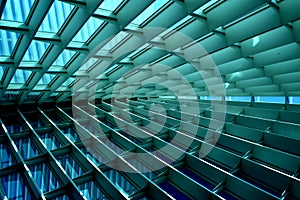 Blue cristal ceiling