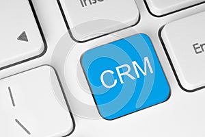 Blue CRM keyboard button