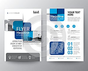 Blue cross graphic element Brochure cover Flyer Poster design Layout