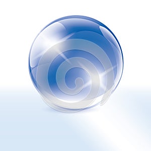 Blue Crystal Sphere - Ball