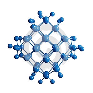 Blue crystalline molecular structure