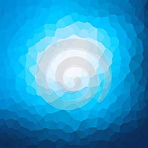 Blue crystallization pattern design photo
